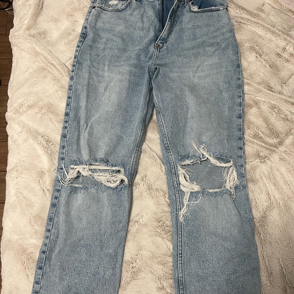 Abercrombie the 90s straight ultra high rise jeans